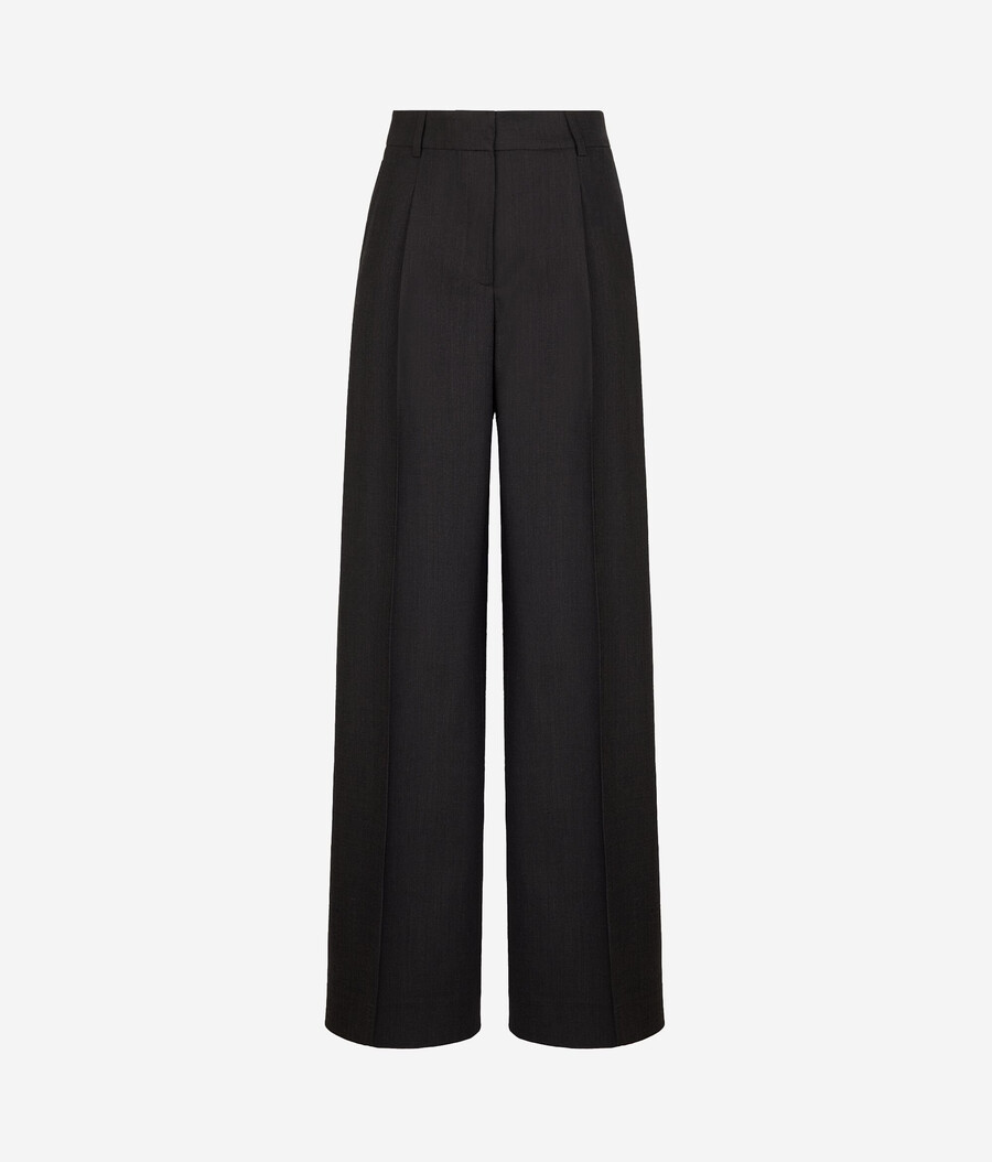 pantaloni palazzo in lana