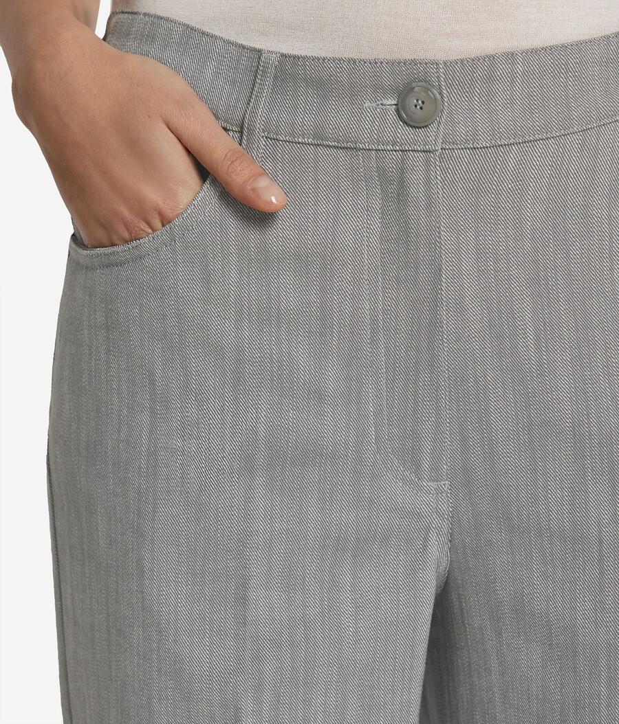 pantaloni palazzo in cotone