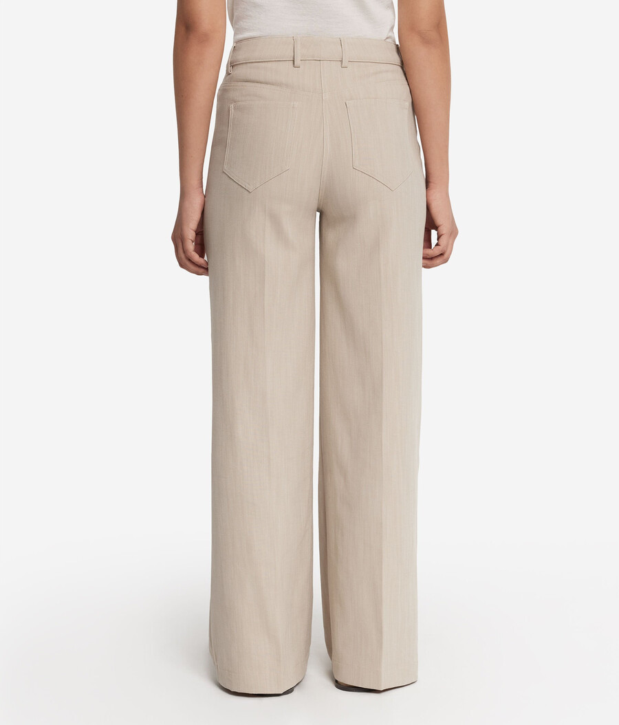 pantaloni palazzo in cotone
