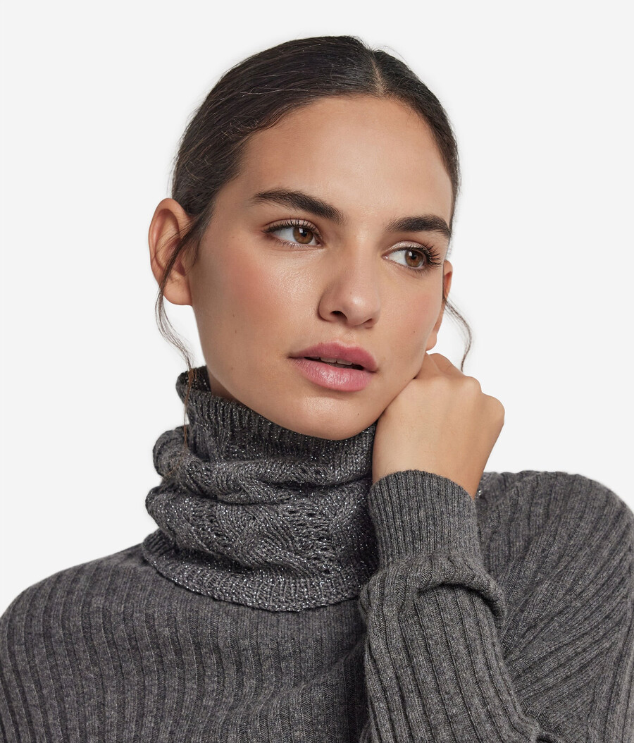 snood in maglia di lana lamé