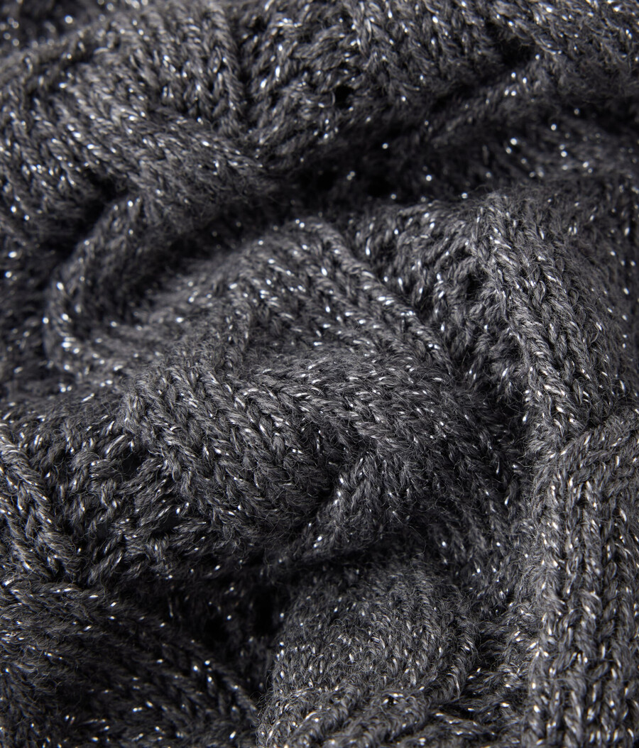 snood in maglia di lana lamé