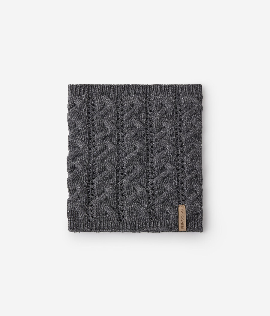 snood in maglia di lana lamé