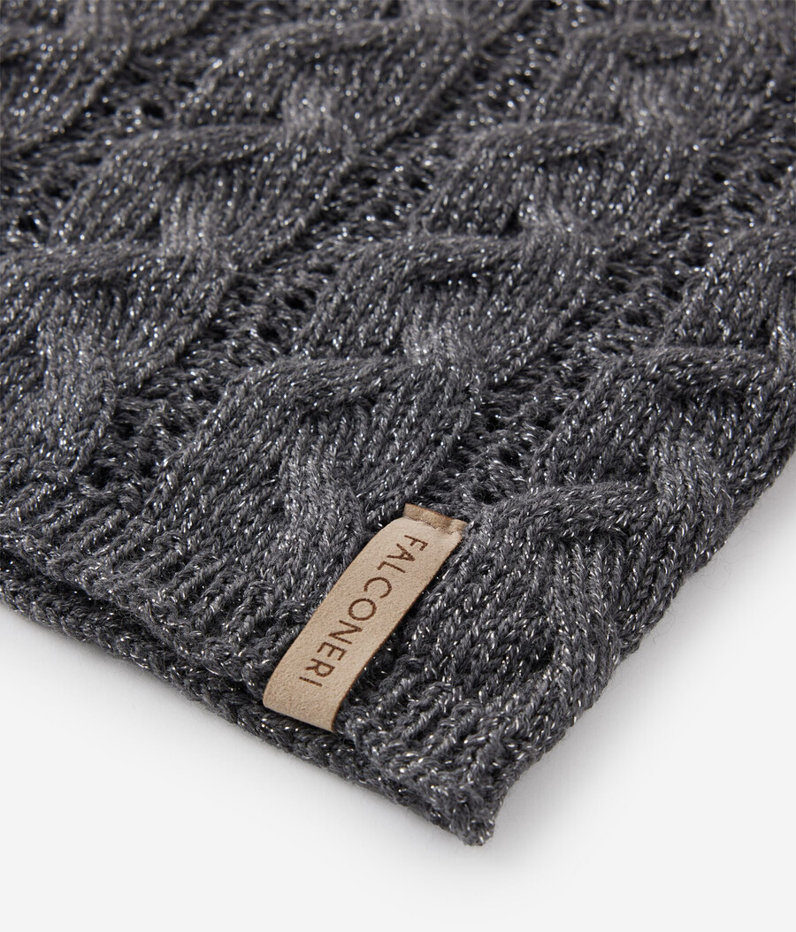 snood in maglia di lana lamé