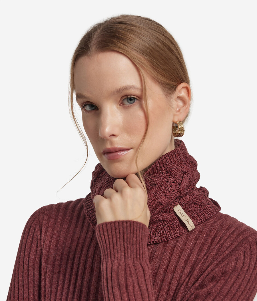 snood in maglia di lana lamé