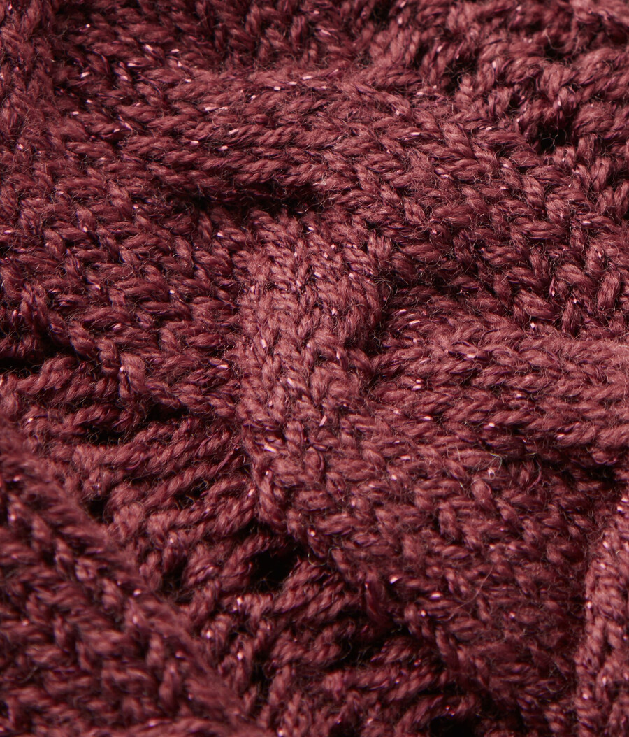 snood in maglia di lana lamé