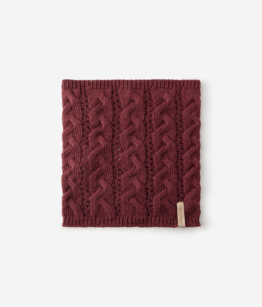 snood in maglia di lana lamé