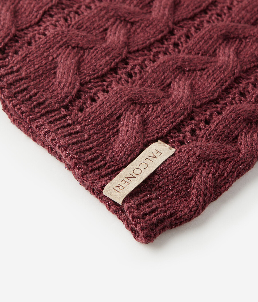 snood in maglia di lana lamé