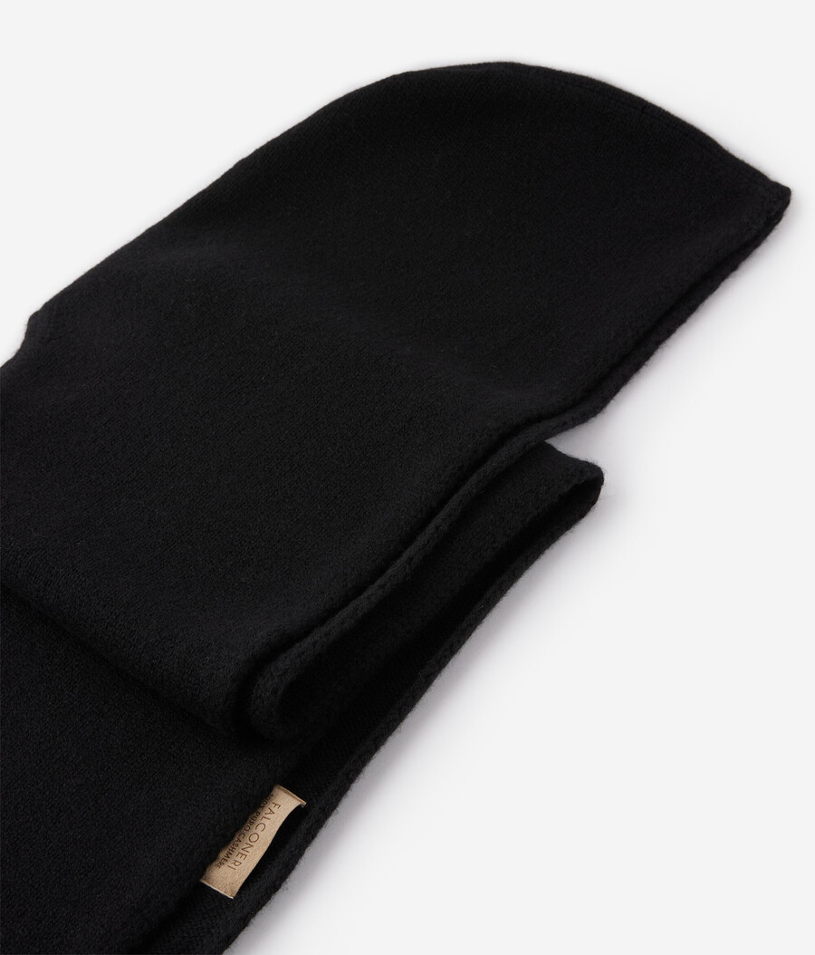 sciarpa con cappuccio in cashmere ultra morbido