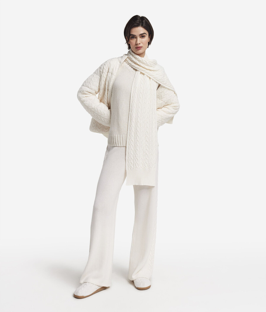 sciarpa con trama in cashmere ultra morbido