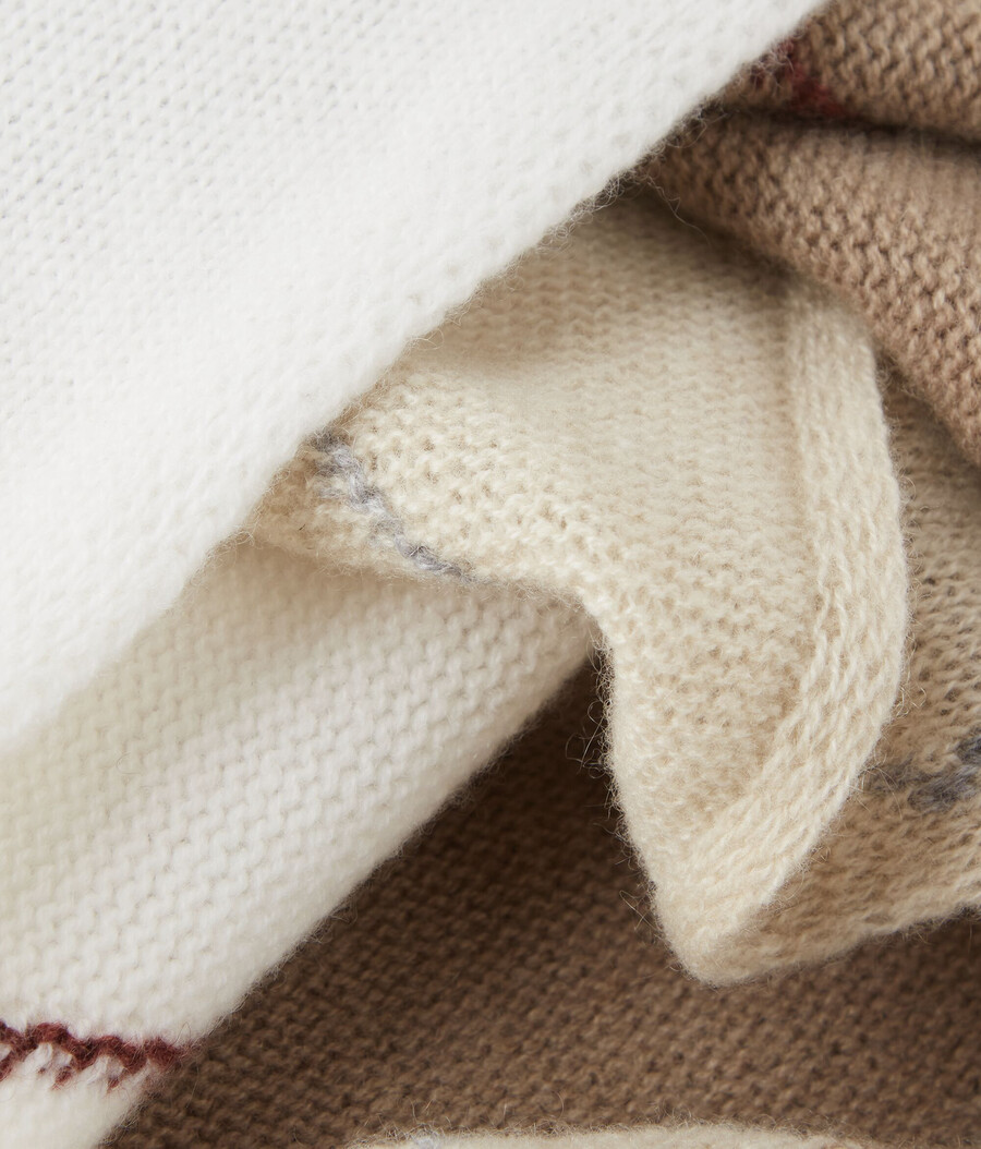 stola a rombi in cashmere ultra morbido
