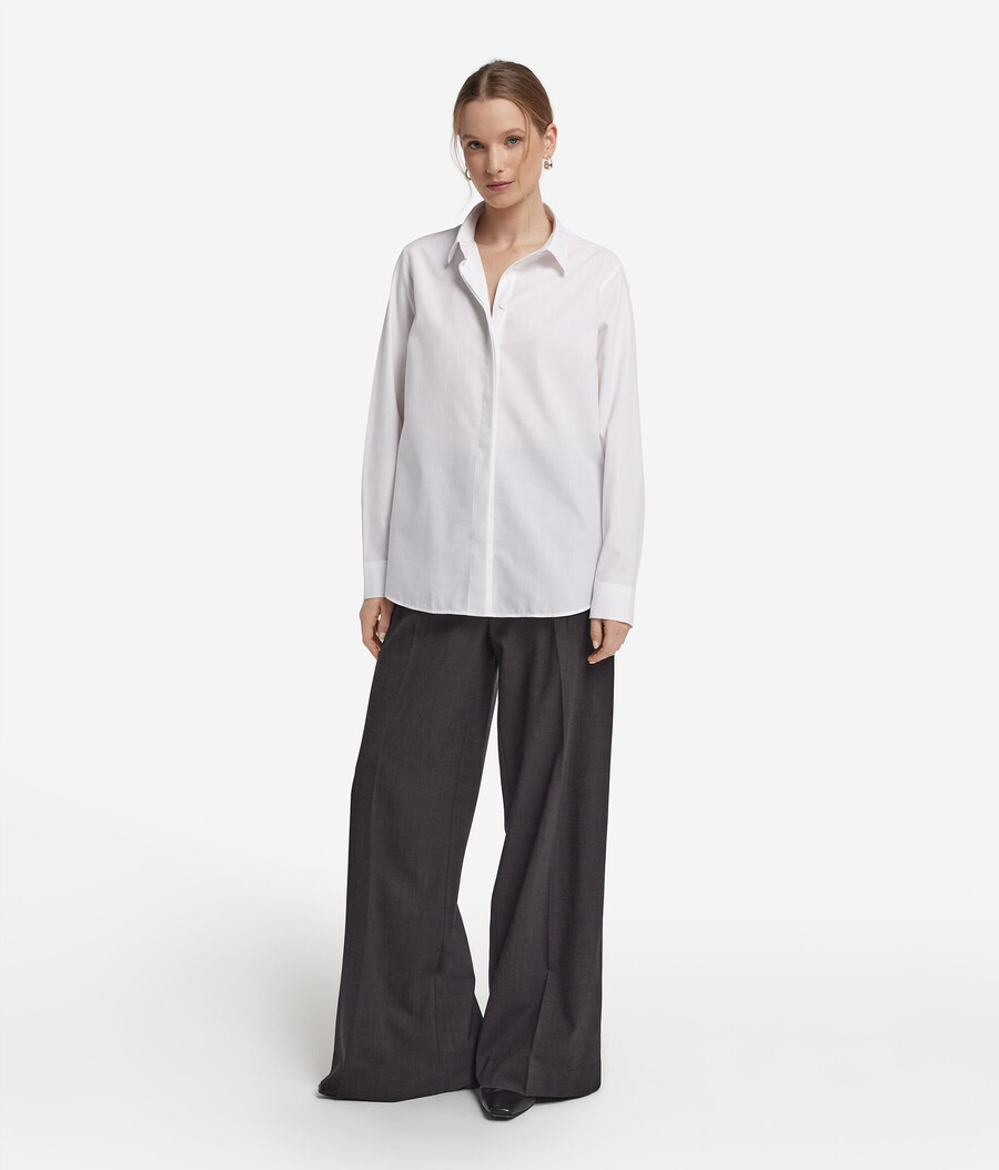 camicia in cotone cashmere