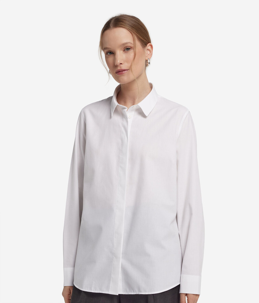 camicia in cotone cashmere