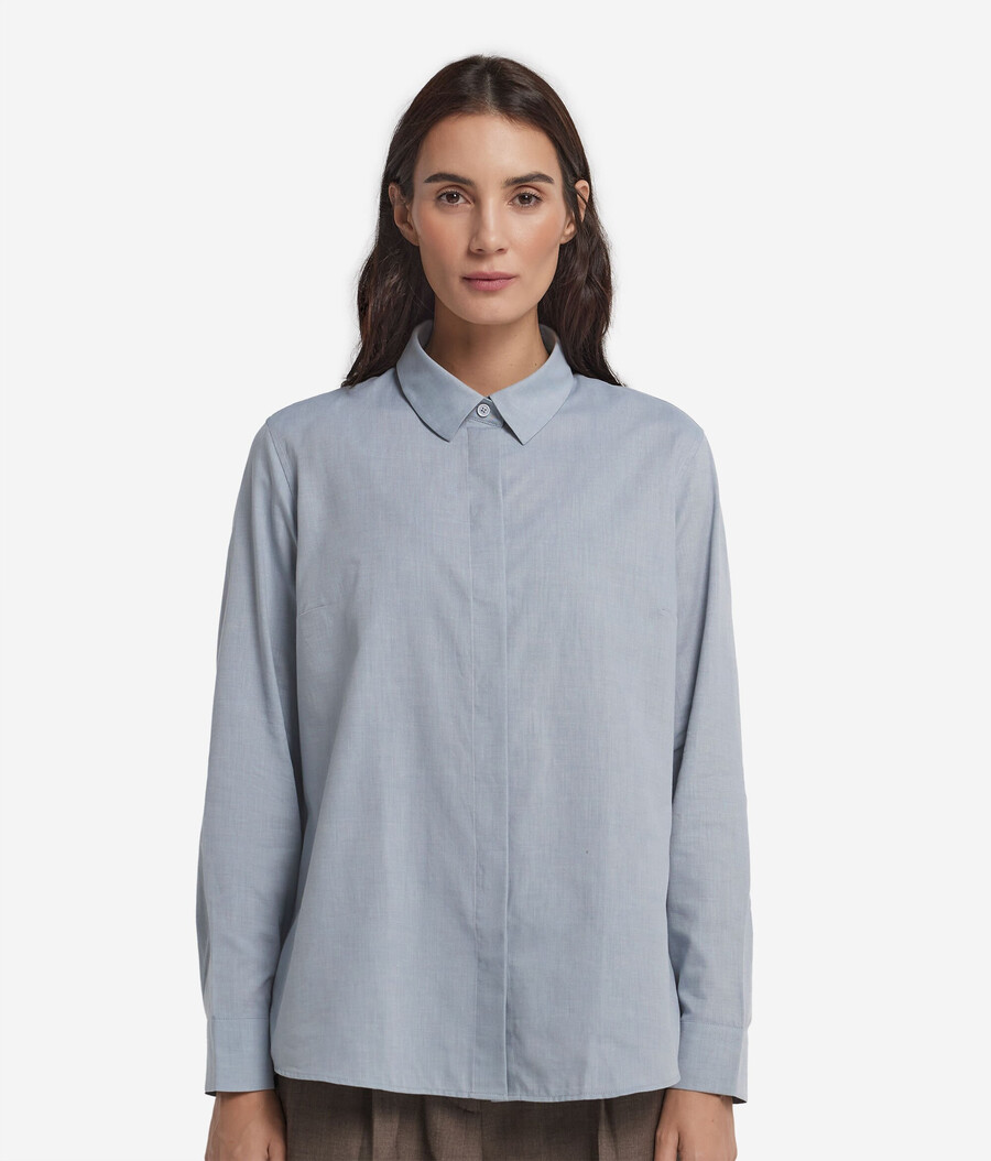 camicia in cotone cashmere