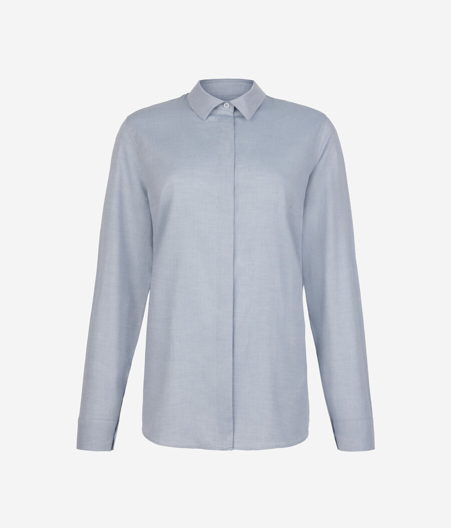 camicia in cotone cashmere