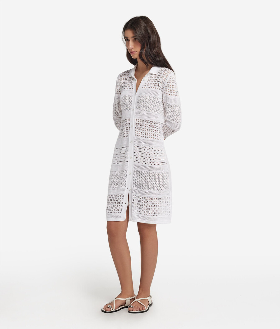 abito camicia in cotone alluncinetto