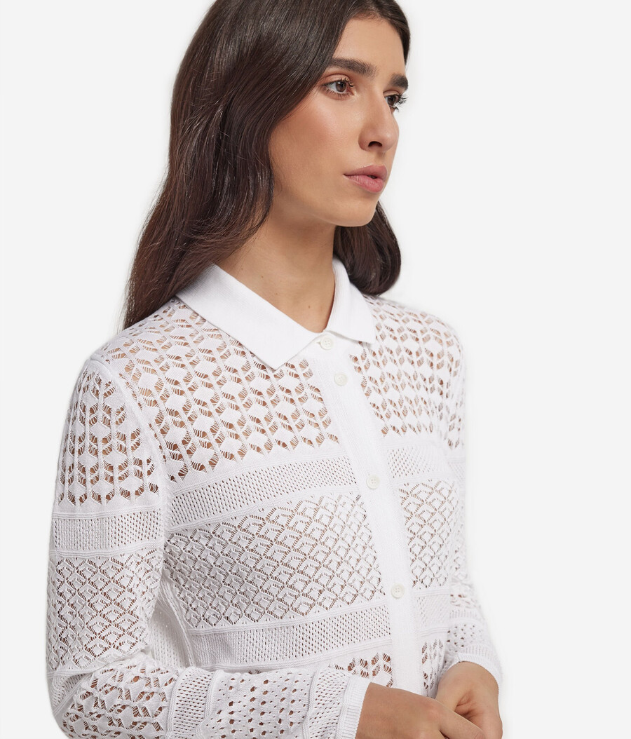 abito camicia in cotone alluncinetto