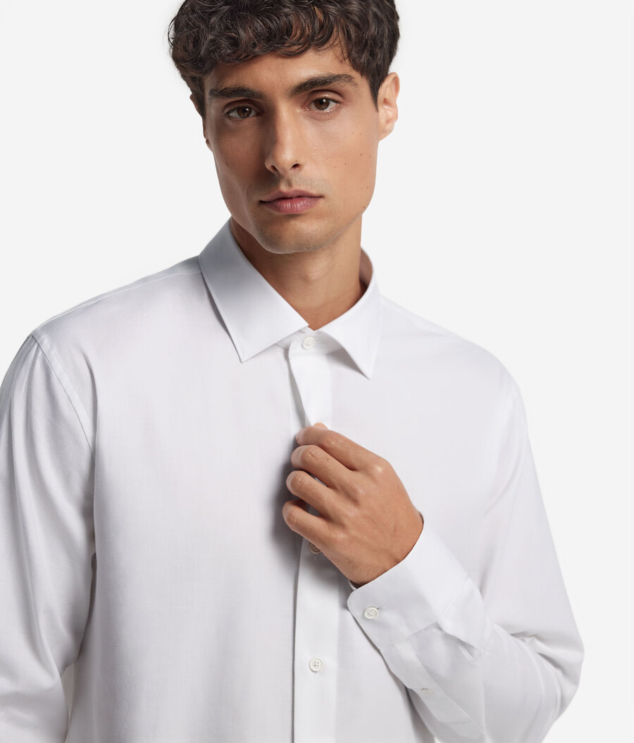 camicia in cotone cashmere