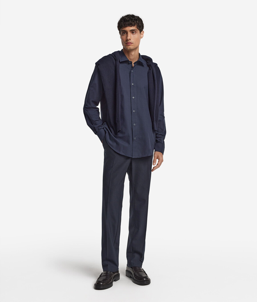 camicia in cotone cashmere