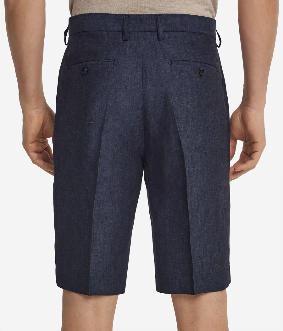 pantaloni corti in lino