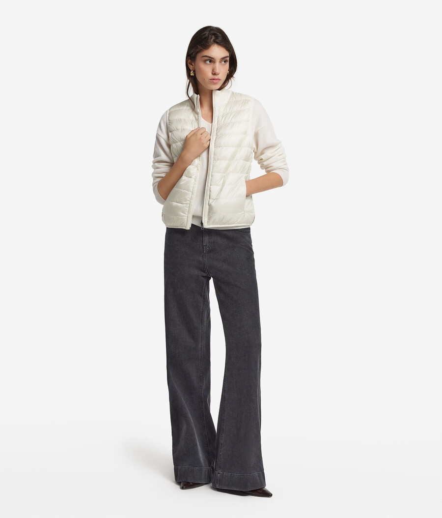 gilet reversibile in cashmere