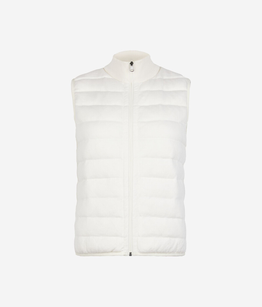 gilet reversibile in cashmere