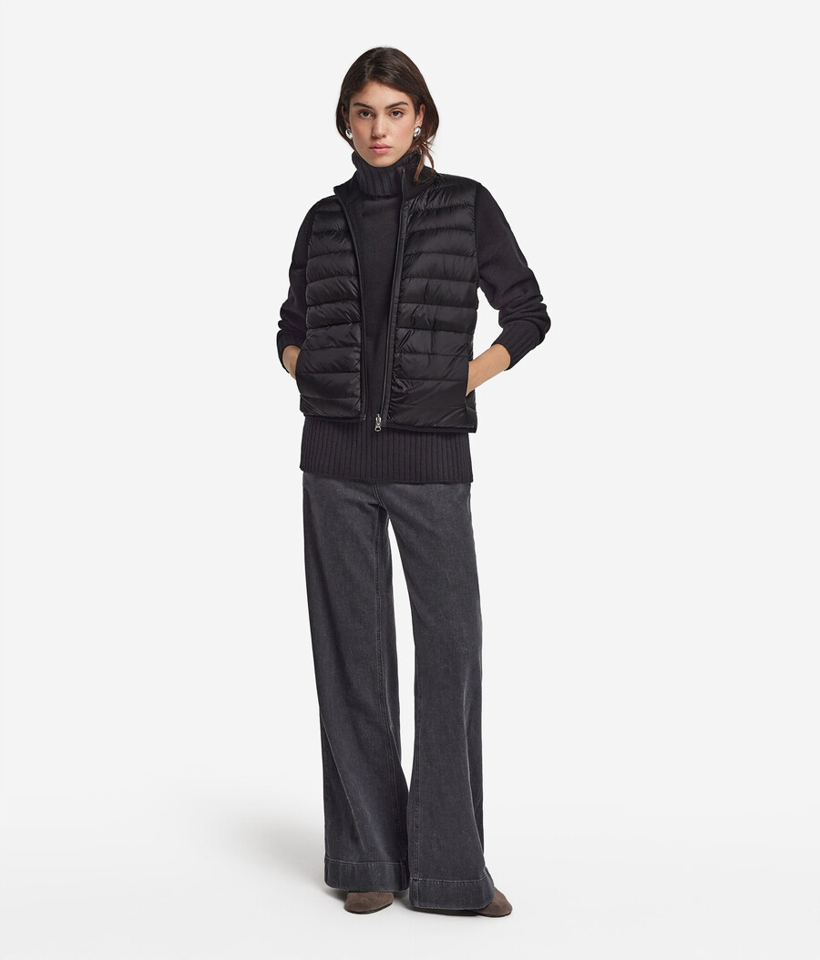 gilet reversibile in cashmere
