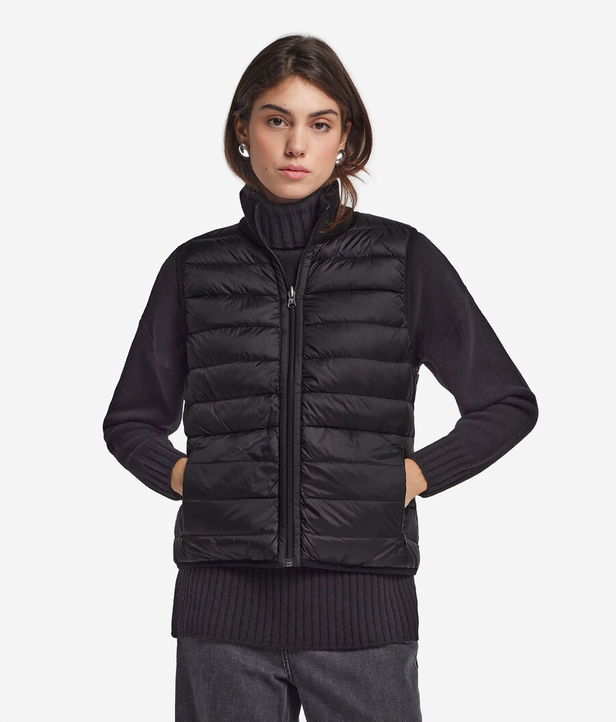 gilet reversibile in cashmere
