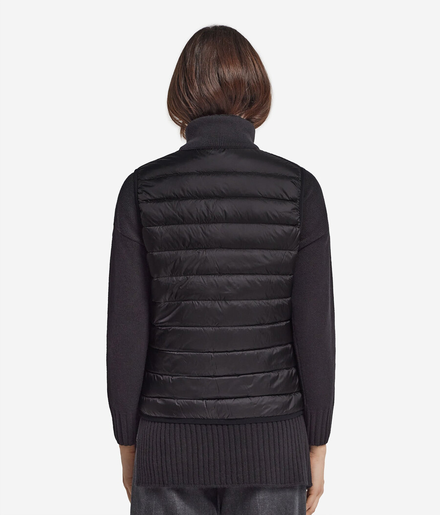gilet reversibile in cashmere