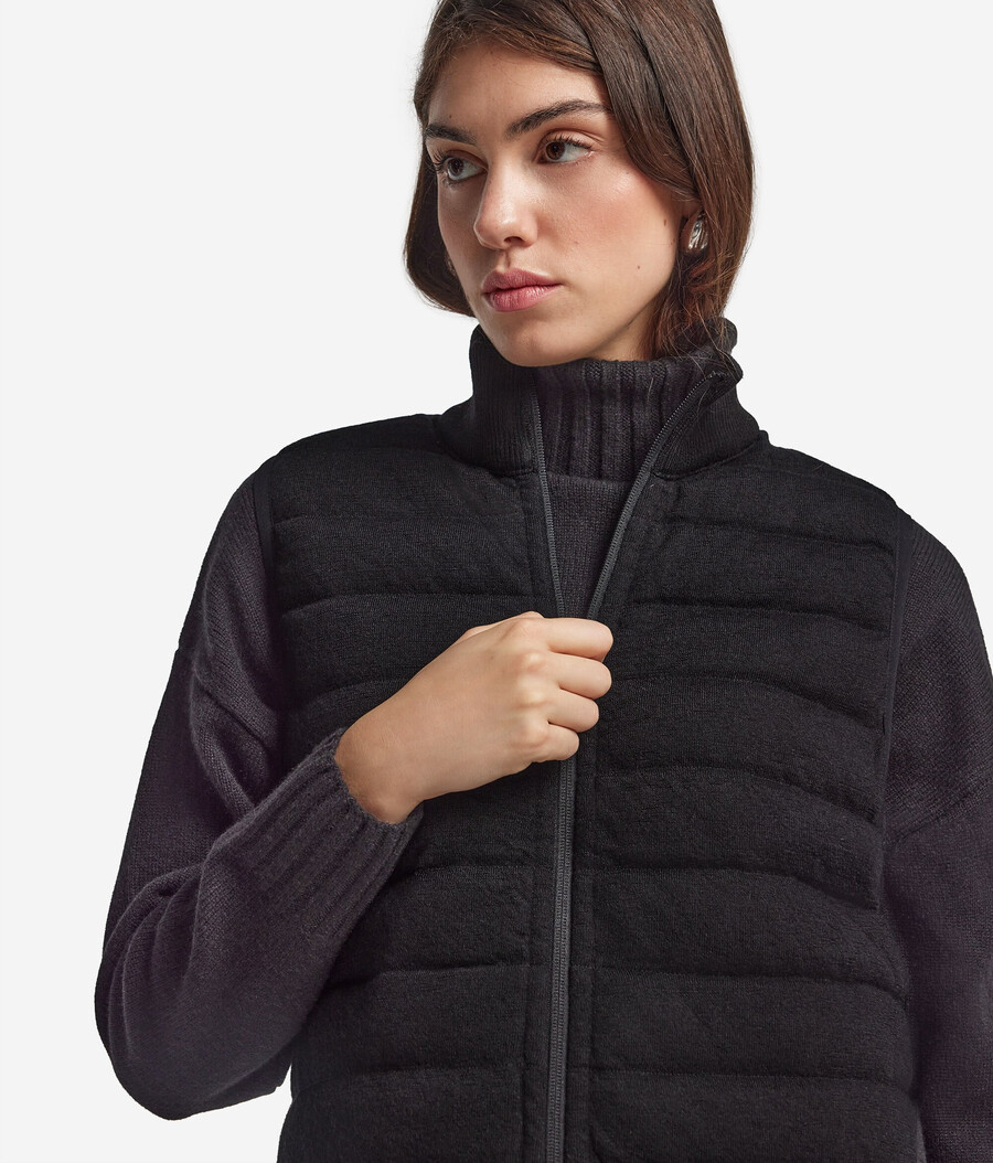 gilet reversibile in cashmere