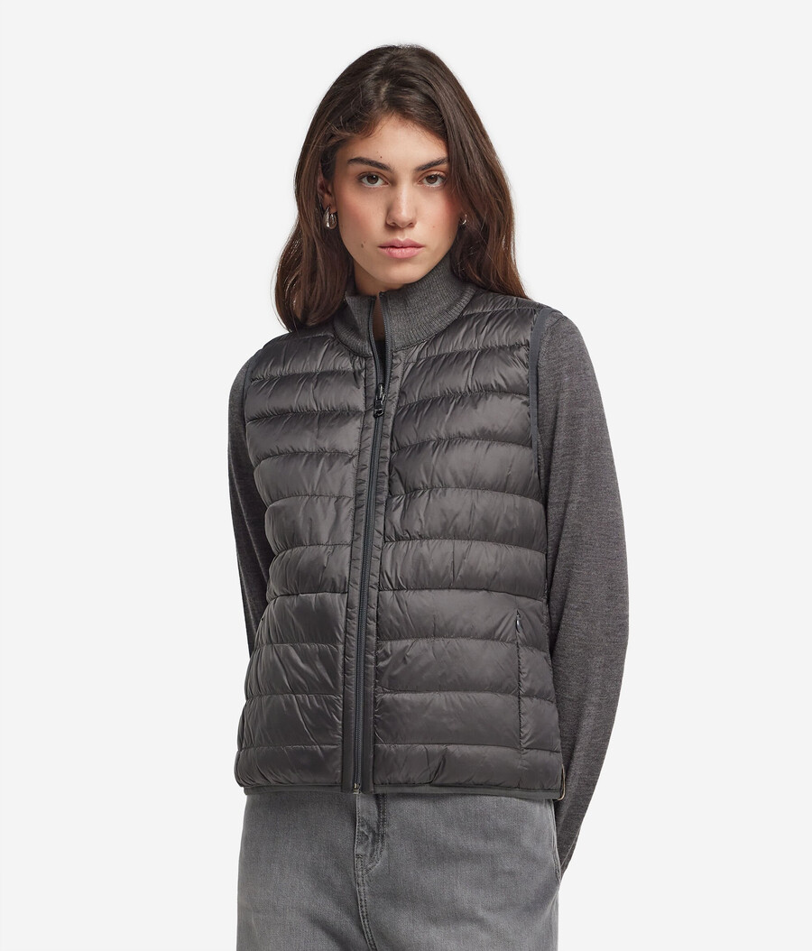 gilet reversibile in cashmere