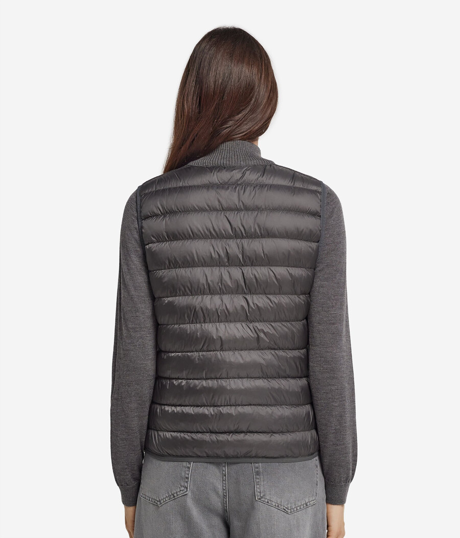 gilet reversibile in cashmere