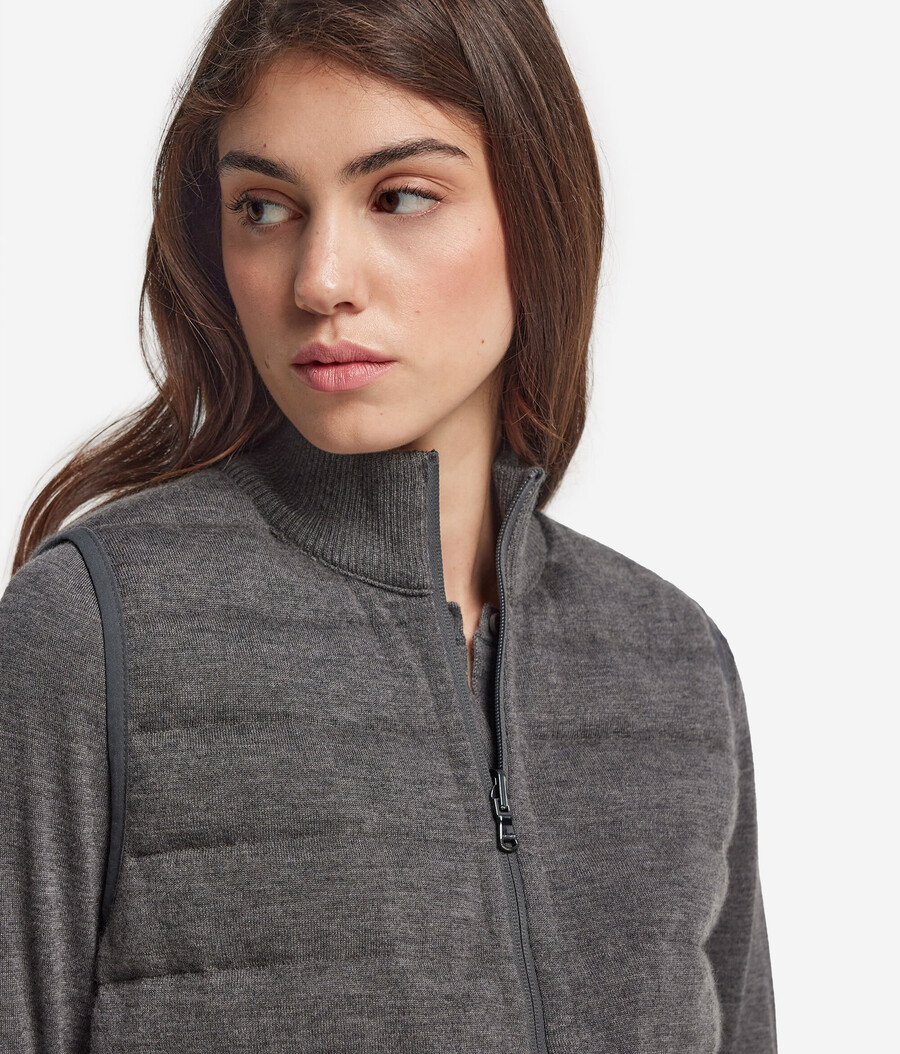 gilet reversibile in cashmere