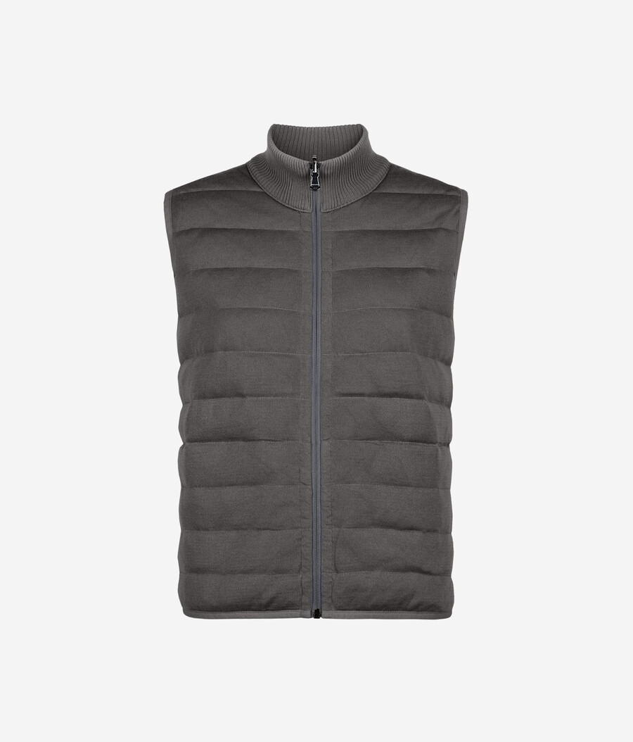 gilet reversibile in cashmere