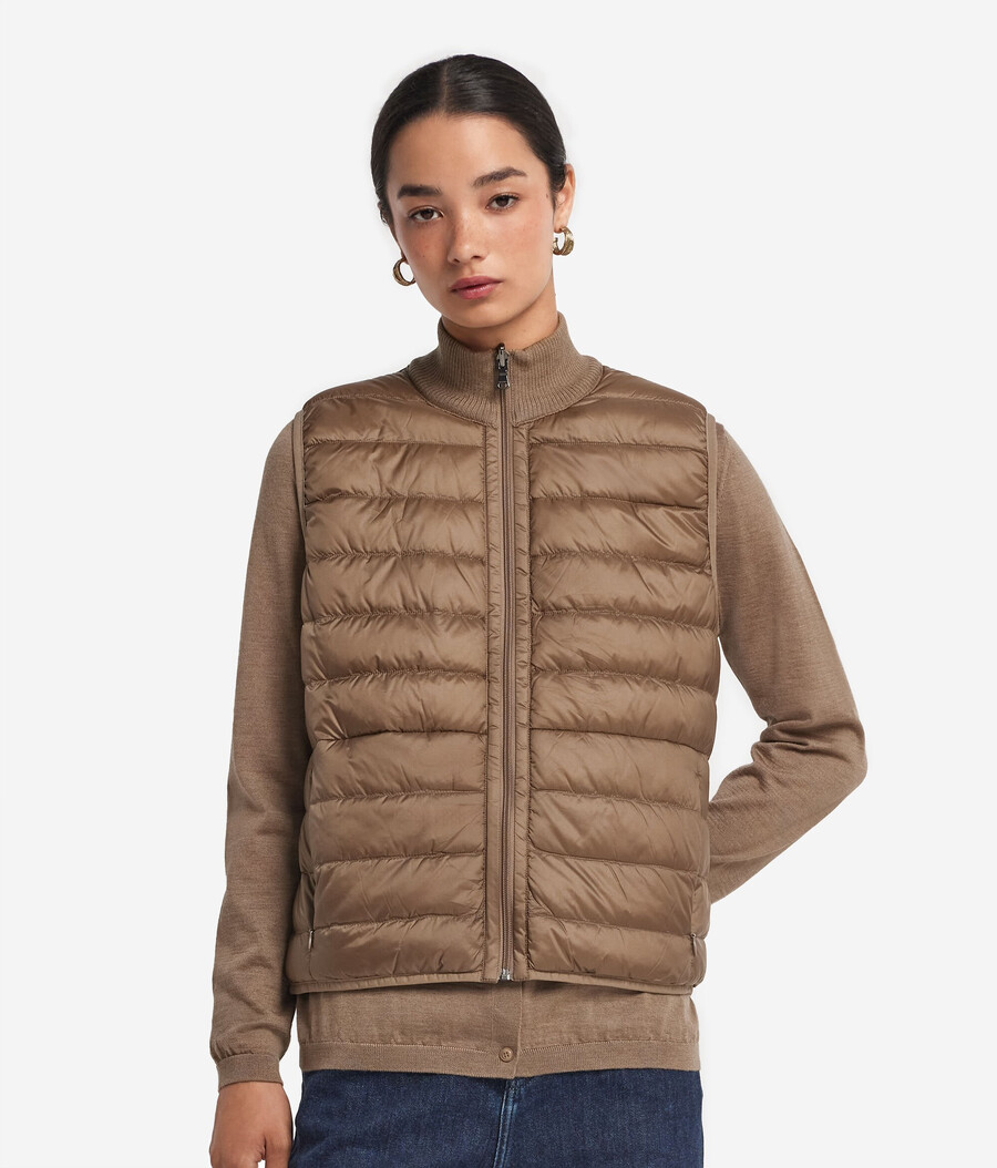 gilet reversibile in cashmere