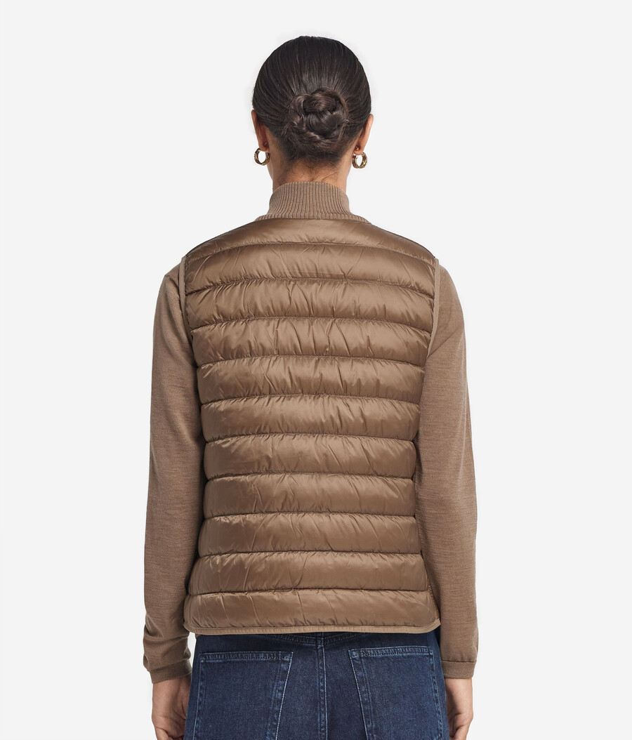 gilet reversibile in cashmere