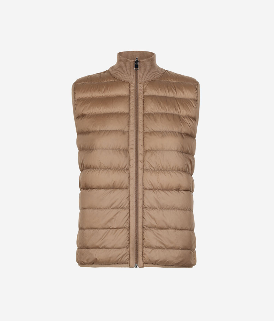 gilet reversibile in cashmere