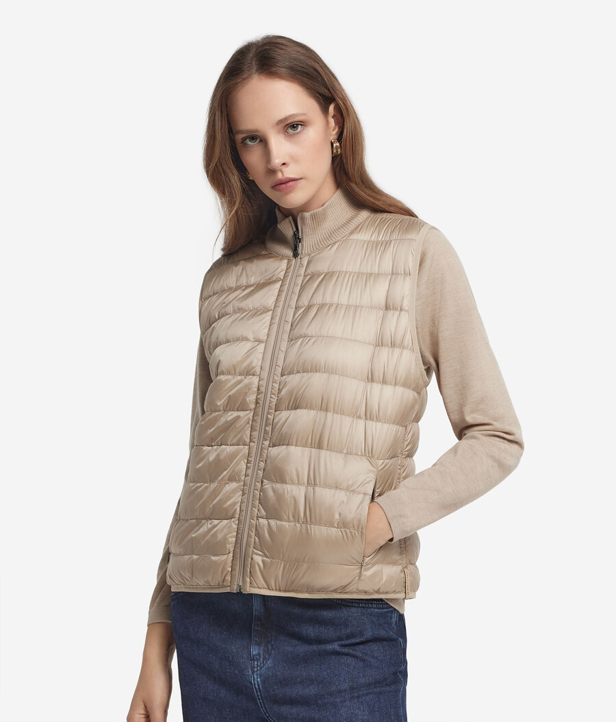 gilet reversibile in cashmere