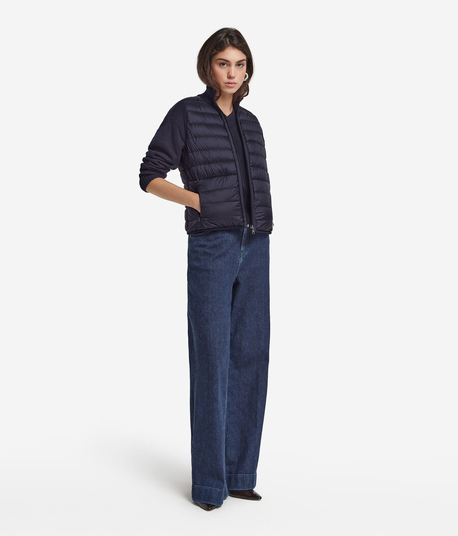 gilet reversibile in cashmere