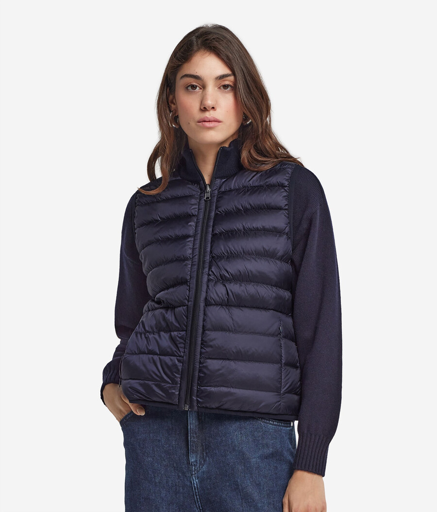 gilet reversibile in cashmere