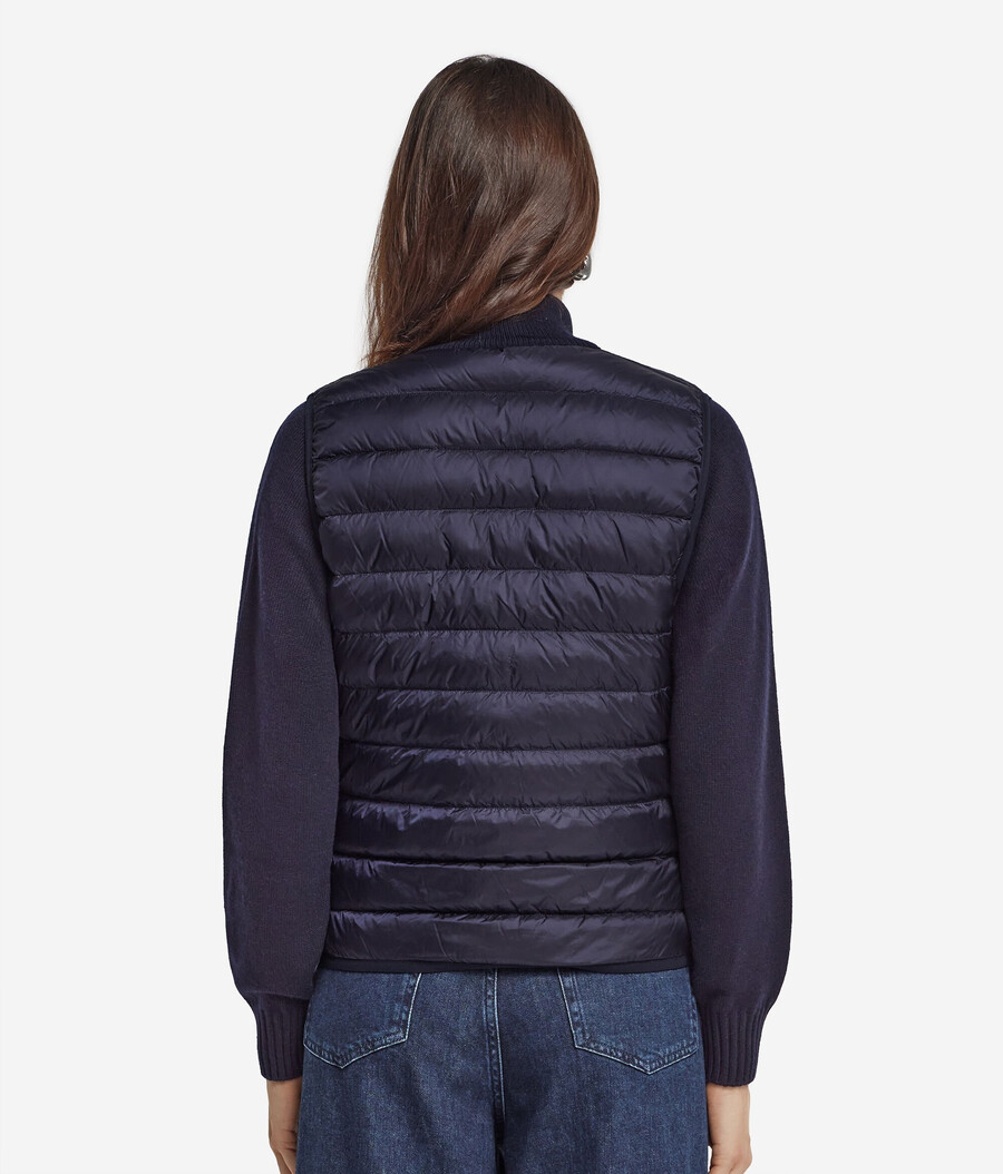 gilet reversibile in cashmere