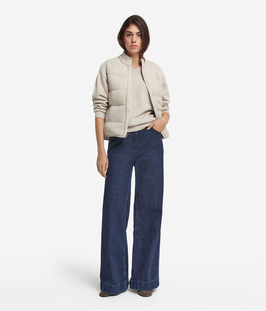 gilet reversibile in piuma