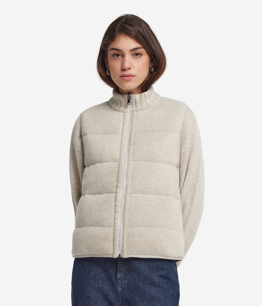 gilet reversibile in piuma