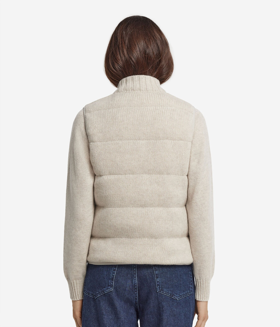 gilet reversibile in piuma
