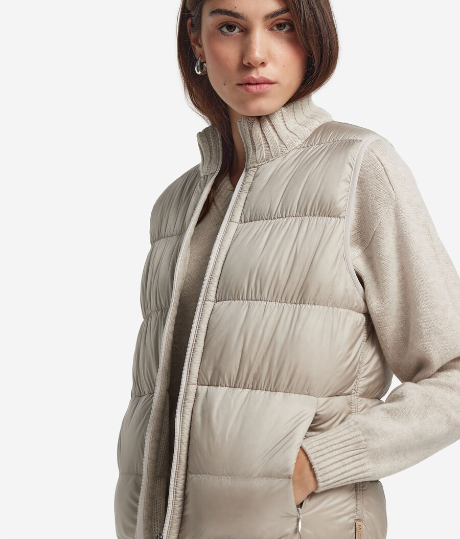 gilet reversibile in piuma