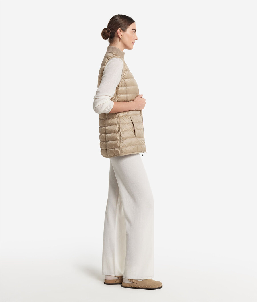 gilet reversibile in piuma