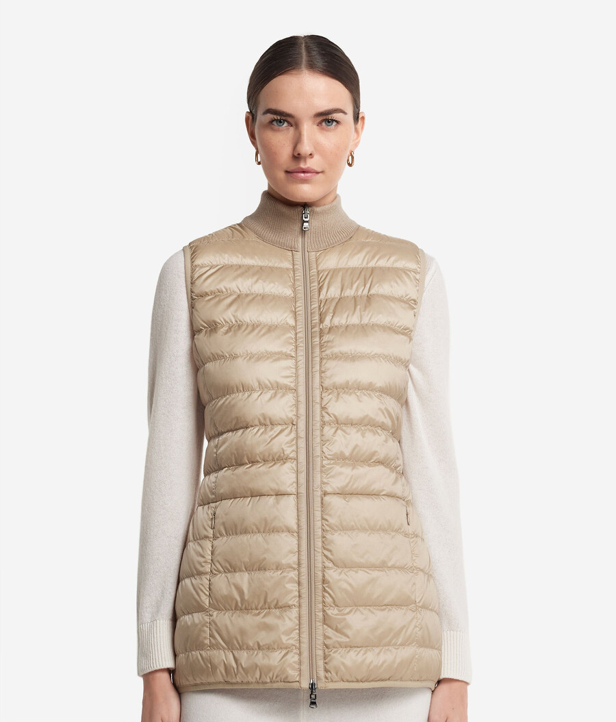 gilet reversibile in piuma