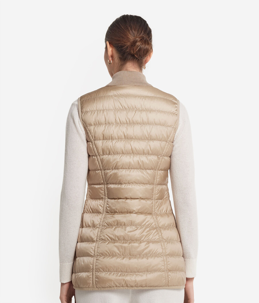 gilet reversibile in piuma