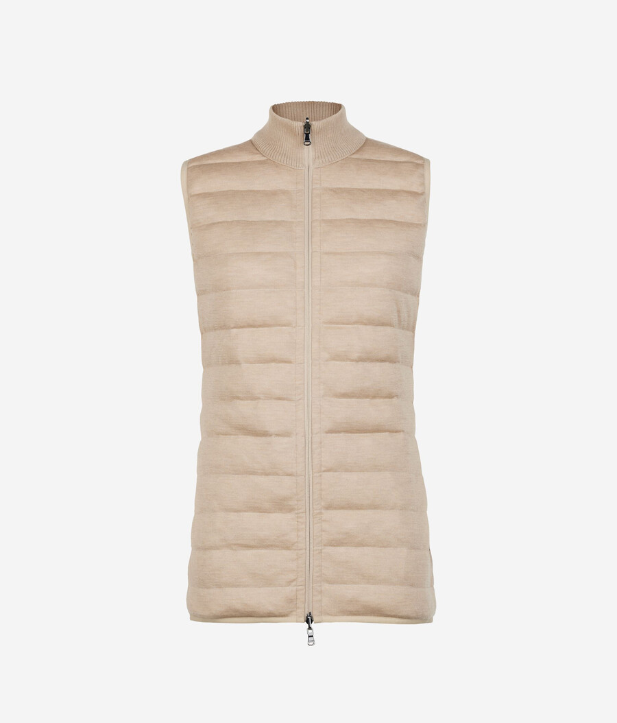 gilet reversibile in piuma