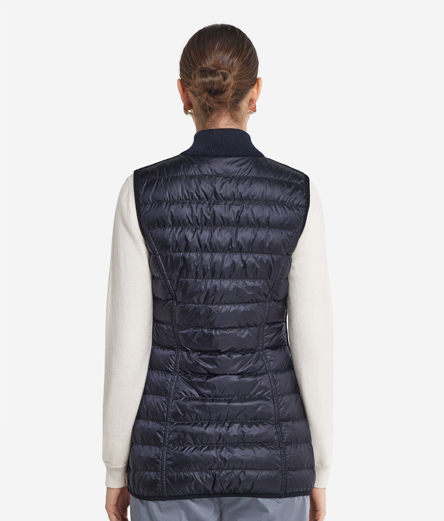 gilet reversibile in piuma