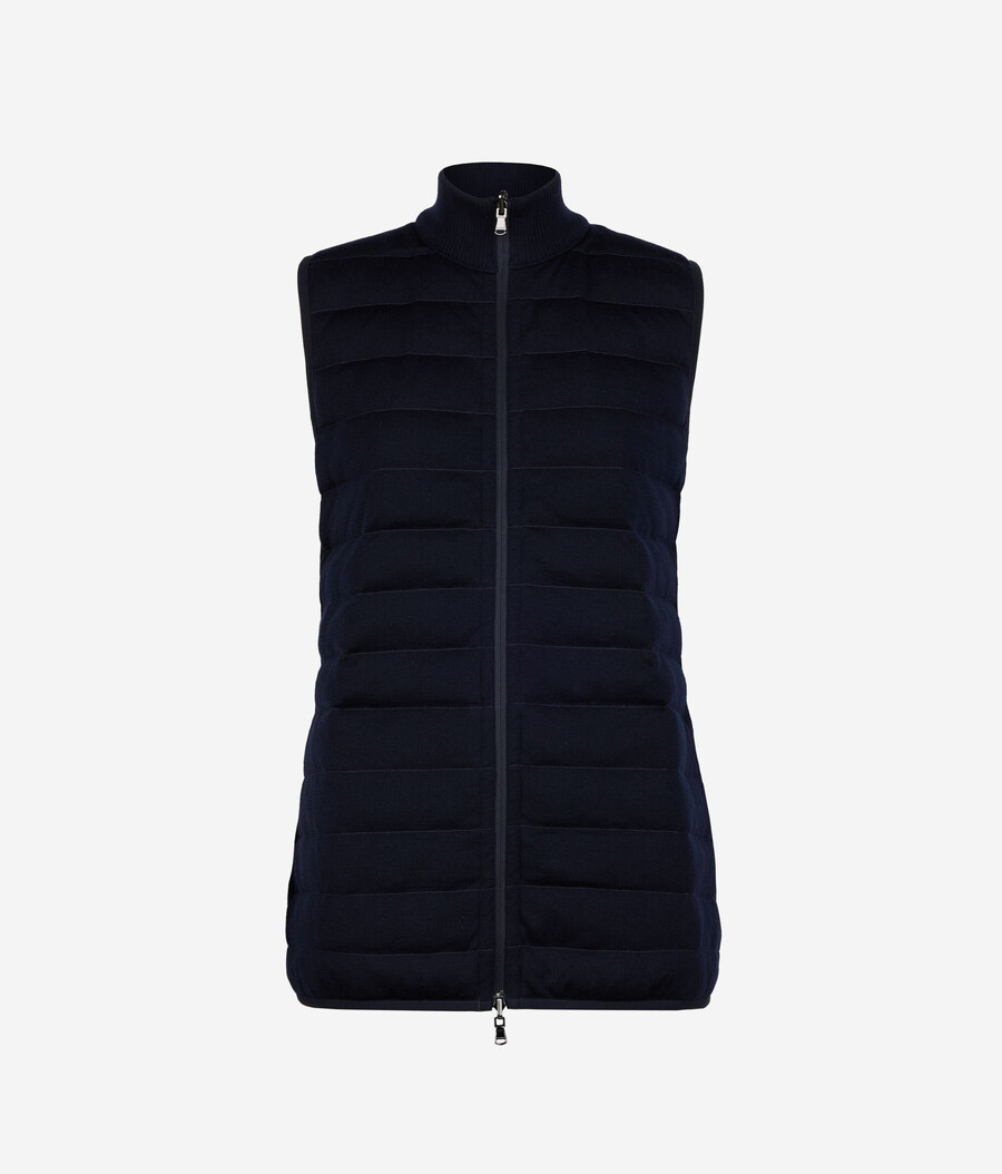 gilet reversibile in piuma